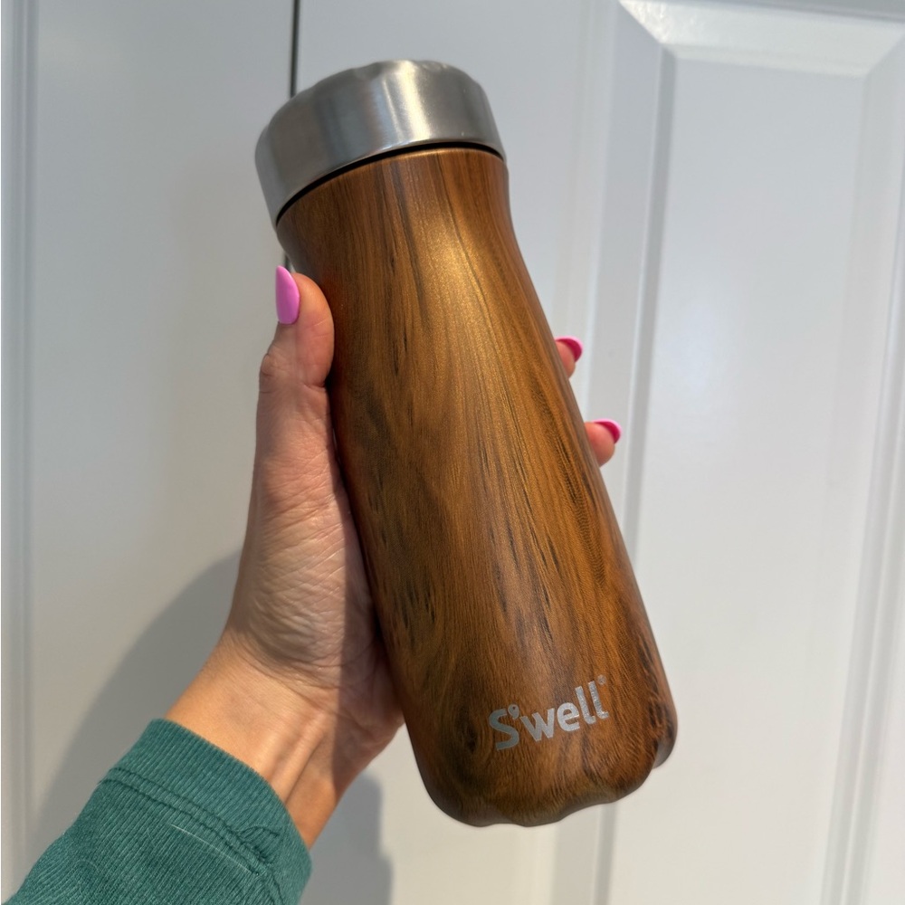 S'well Teakwood Traveler Bottle 16oz NWT